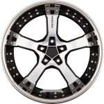 KESKIN KT10 Humerus Matt Black Front Polish Steel Lip (MBFS)