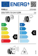 PIRELLI FR:01T 205/75R175 124/122M