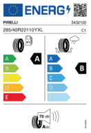 PIRELLI ZER-AS 285/40 R22 110Y XL