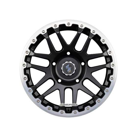 ETABETA - COMBAT CV BLACK MATT LIP + CAP POL. 8X17 LK:5/120 ET:45 ML:65,1