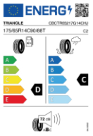 TRIANGLE TR652 175/65 R14 90/88 T