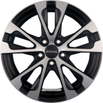 RONAL - R61 JETBLACK-MATT-FRONTKOPIERT 7,5X17 LK:5/108 ET:55 ML:76