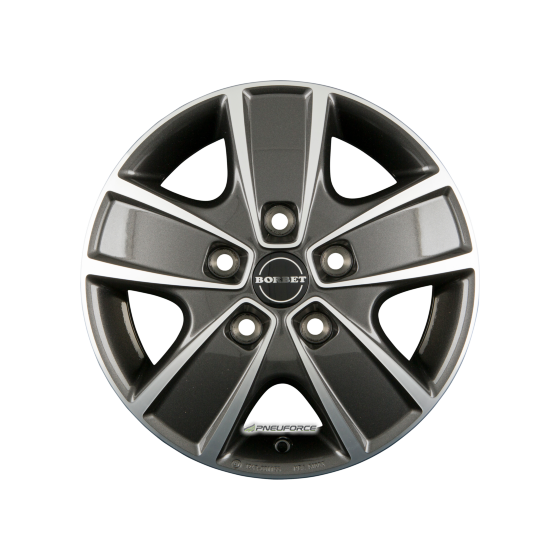 BORBET - CWG MISTRAL ANTHRACITE POLISHED 6X16 LK:5/130 ET:68 ML:78,1