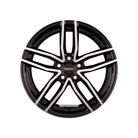 DEZENT - TR DARK BLACK/POLISHED 7X17 LK:5/112 ET:48 ML:70,1