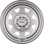 DOTZ DAKAR - Ohne Zubehör SILVER - Silber - Offroad Stahlfelge
