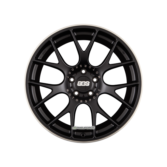 BBS CH-R Schwarz Matt mit Edelstahl Anfahrschutz