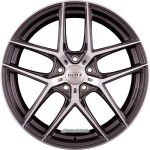 DOTZ LAGUNASECA DARK - Gunmetal Glänzend Frontpoliert