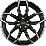 RIAL - LUCCA DIAMANT-SCHWARZ FRONTPOLIERT 6,5X16 LK:5/100 ET:47 ML:57,1