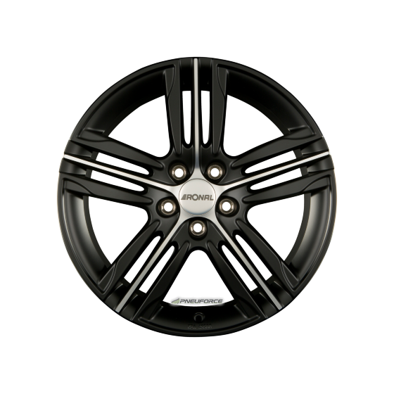 RONAL - R57 MATTSCHWARZ-FRONTKOPIERT 7,5X17 LK:5/108 ET:45 ML:76