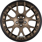BBS CH-RII Radstern Bronze Matt - Felgenbett Schwarz mit AFS