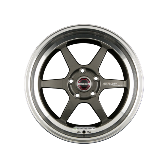 BORBET DB8GT Graphite Rim Polished