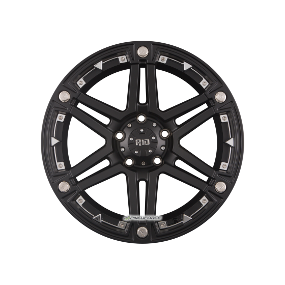 RID R01 Matte Black + Chrome Inserts