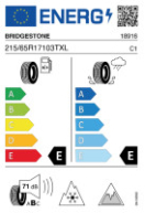 BRIDGEST DM-V3 215/65 R17 103T XL