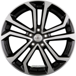 DEZENT - TA DARK BLACK/POLISHED 7,5X17 LK:5/114,3 ET:45 ML:71,6