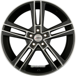 AUTEC - RIAS SCHWARZ METALLIC POLIERT 8,5X20 LK:5/108 ET:45 ML:70
