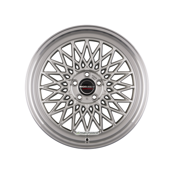 BORBET B Silver Rim Polished