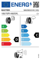 MAXTREK MAX-M1 185/70 R14 92 S XL