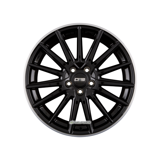 CMS-WHEELS - C23 DIAMANT HORN SCHWARZ GLANZ 7,5X17 LK:5/112 ET:40 ML:66,5