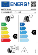 GOODYEAR UG-CAR 235/60 R17 117/115R