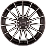 AUTEC - LAMERA SCHWARZ MATT POLIERT 8X19 LK:5/108 ET:45 ML:70