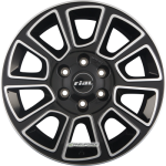 RIAL - TRANSPORTER 2 DIAMOND-BLACK FRONTPOLISHED 6X16 LK:5/130 ET:68 ML:78,1