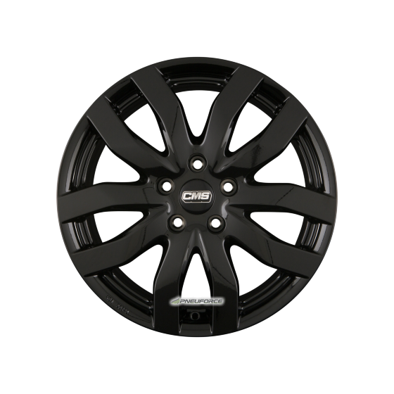 CMS-WHEELS - C22 SCHWARZ GLANZ 6,5X16 LK:5/120 ET:52 ML:65,1