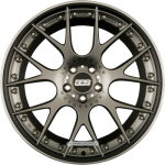 BBS CH-RII Radstern Platinum Matt - Felgenbett Schwarz Matt