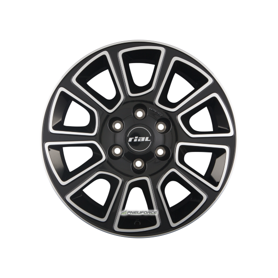 RIAL - TRANSPORTER 2 DIAMOND-BLACK FRONTPOLISHED 6X16 LK:5/118 ET:68 ML:71,1