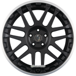 ETABETA - COMBAT BLACK MATT LIP + CAP POL. 8X17 LK:5/120 ET:45 ML:65,1