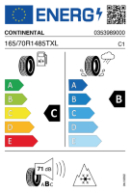 CONTI TS860 165/70 R14 85 T XL