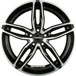 CARMANI - 13 TWINMAX BLACK POLISH 8,5X19 LK:5/114,3 ET:42 ML:72,6