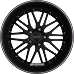 EMOTION-WHEELS WASABI Schwarz Matt mit Aussenring Poliert