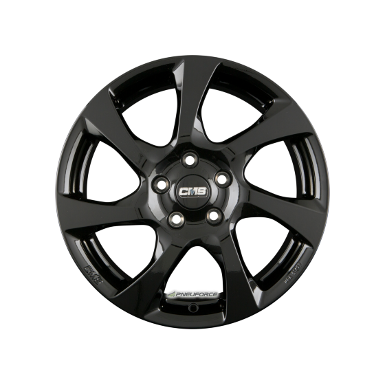 CMS-WHEELS - C24 SCHWARZ GLANZ 6,5X16 LK:4/108 ET:47,5 ML:63,4