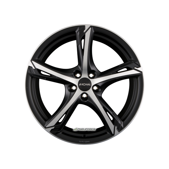 RONAL - R62 JETBLACK-MATT-FRONTKOPIERT 8,5X20 LK:5/112 ET:40 ML:76