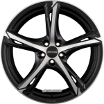 RONAL - R62 JETBLACK-MATT-FRONTKOPIERT 8,5X20 LK:5/112 ET:40 ML:76