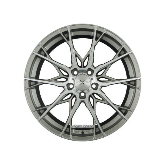AXXION - X1 DAYTONA GRAU HOCHGLANZPOLIERT 8,5X19 LK:5/112 ET:45 ML:72,6