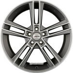 AUTEC - RIAS TITANSILBER MATT POLIERT 8,5X20 LK:5/120 ET:35 ML:72,6