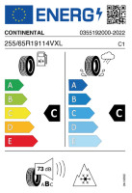 CONTI TS850P 255/65 R19 114V XL