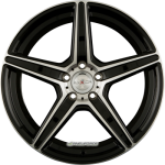 AXXION - AX7 SCHWARZ HOCHGLANZPOLIERT 9X19 LK:5/112 ET:45 ML:72,6