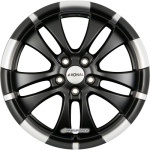 RONAL - R59 JETBLACK-MATT-HORNKOPIERT 7,5X17 LK:5/114,3 ET:40 ML:82