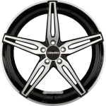 CARMANI - 15 OSKAR BLACK POLISH 7,5X18 LK:5/112 ET:52 ML:66,6