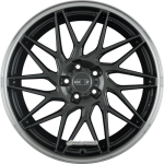 DOTZ - TANAKA DARK GUNMETAL/POLISHED LIP 9,5X19 LK:5/112 ET:35 ML:70,1