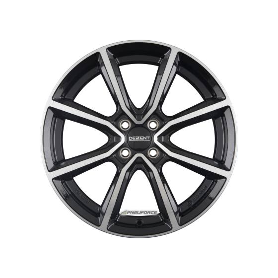 DEZENT - TN DARK BLACK/POLISHED 6X15 LK:4/108 ET:32 ML:65,1