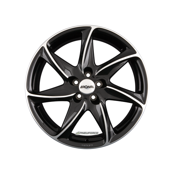 RONAL - R51 JETBLACK-FRONTKOPIERT 7X16 LK:5/112 ET:45 ML:76