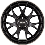 BBS CH-R Schwarz Matt mit Edelstahl Anfahrschutz