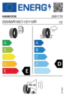 HANKOOK RW09 225/65 R16 112/110R