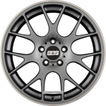 BBS CH-R Titan Matt mit Edelstahl Anfahrschutz