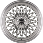 BORBET - B SILVER RIM POLISHED 7X17 LK:4/100 ET:38 ML:64