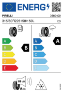 PIRELLI FH:01P 315/80 R225 158/150L