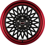 BORBET - B BLACK RIM RED 7X17 LK:4/100 ET:38 ML:64